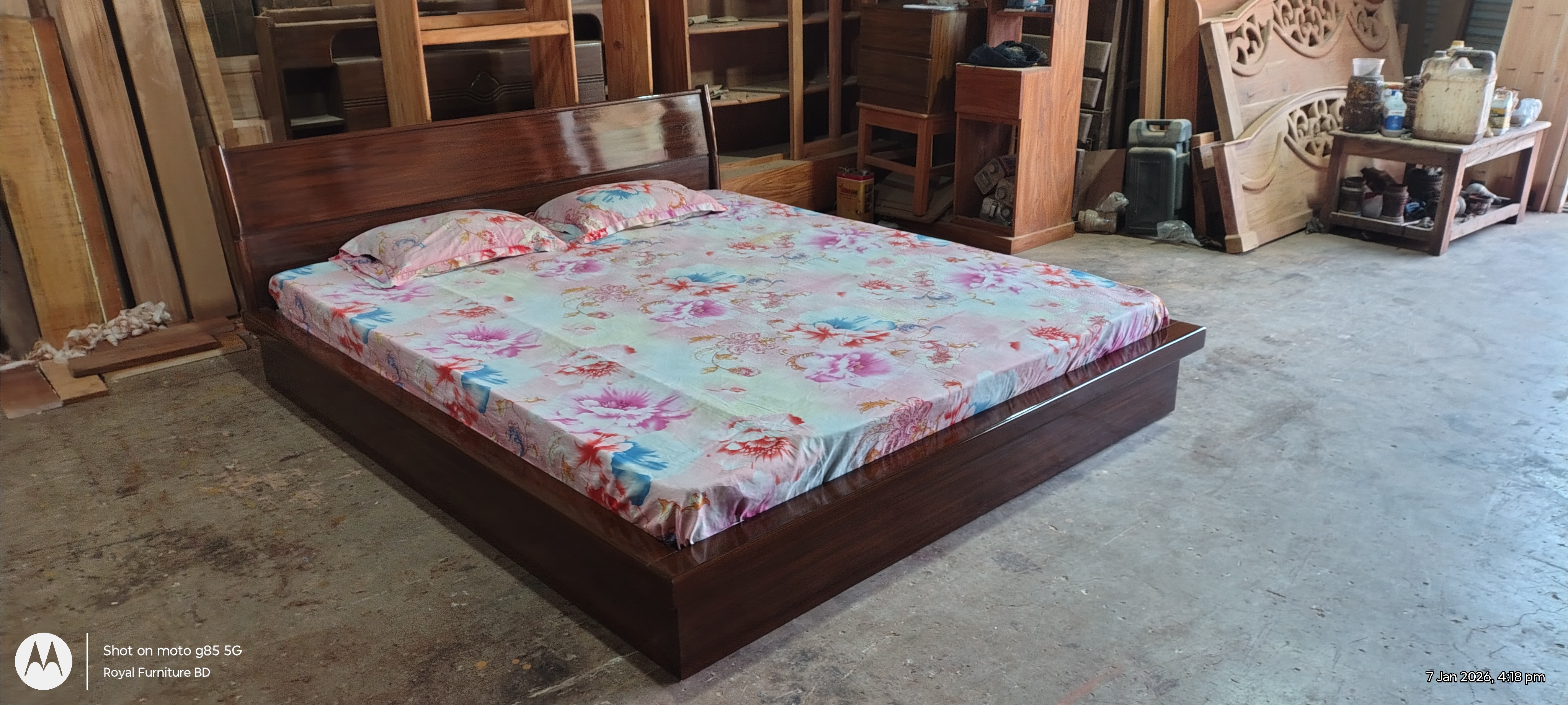 Full Box Bed | Wooden Storage Bed Bangladesh | WCF-Code-BD-315-1_img_4