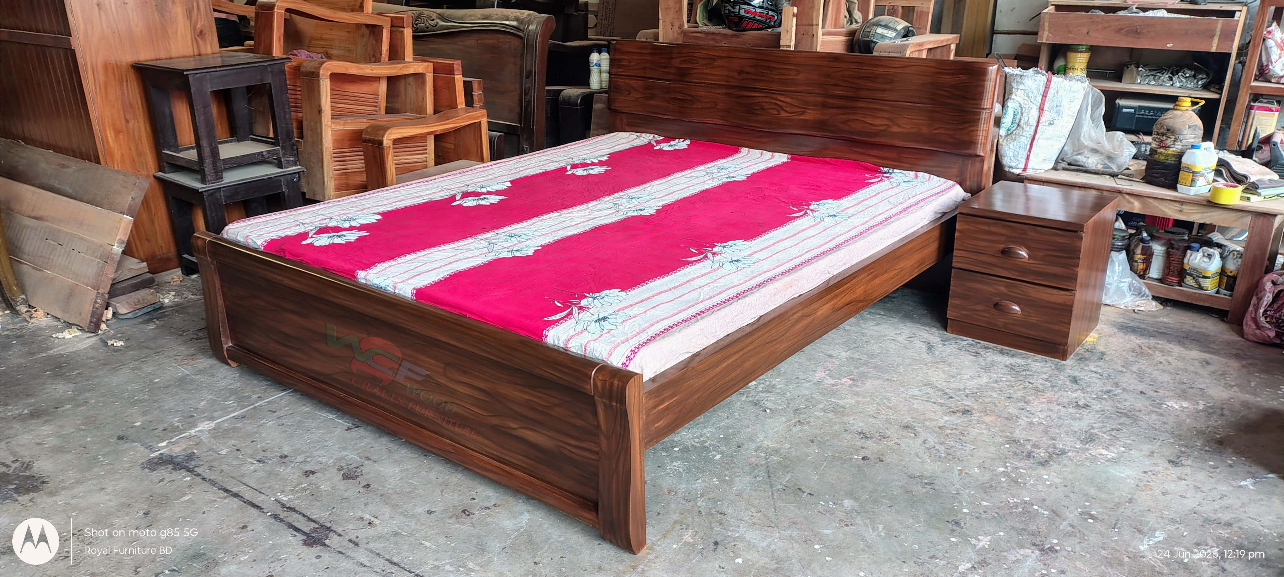 Premium Sleek Wave Headboard Bed WCF-Code-BD-398_img_0