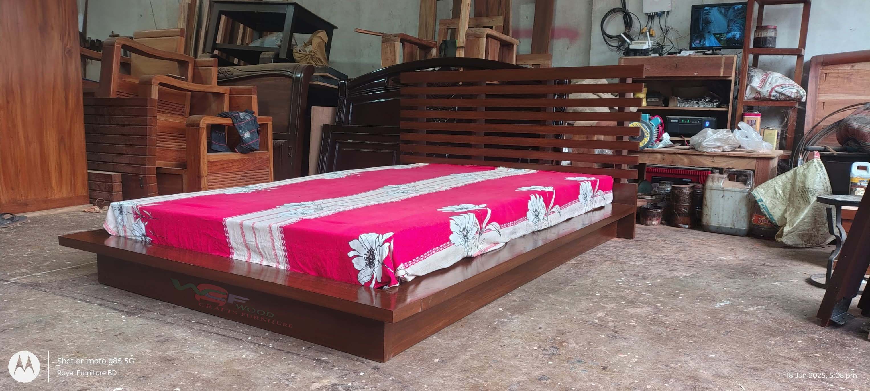 Modern Wooden Bed | Solid Wood Bed Design | WCF-Code-BD-406_img_6