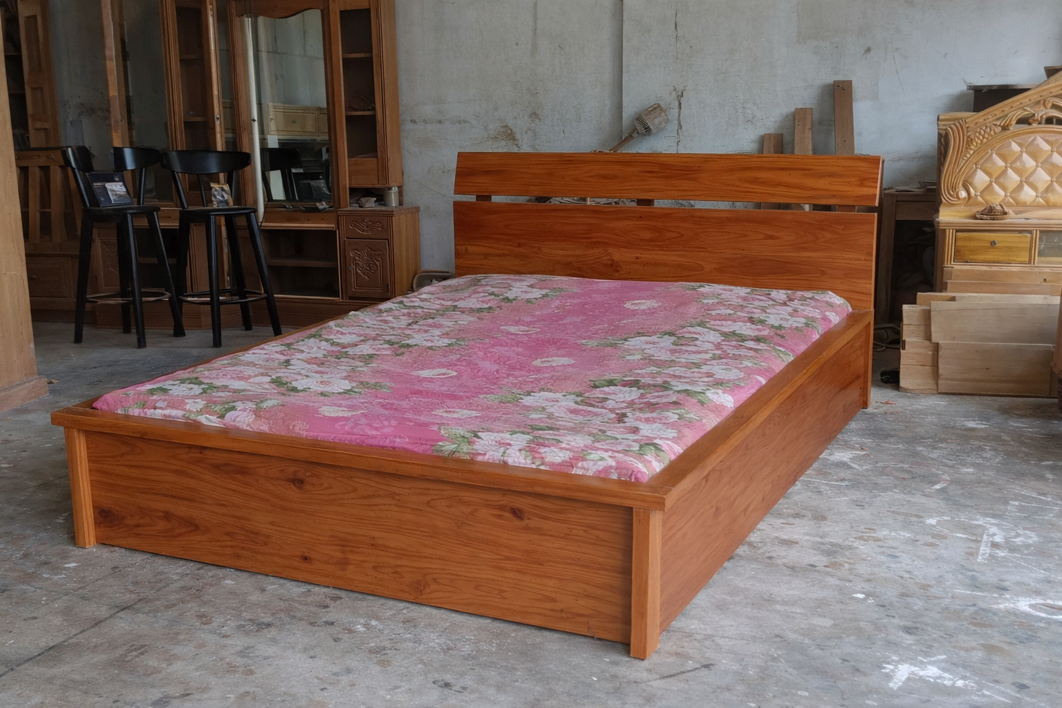 Modern Wooden Bed – WCF-Code-BD-508-1_img_3