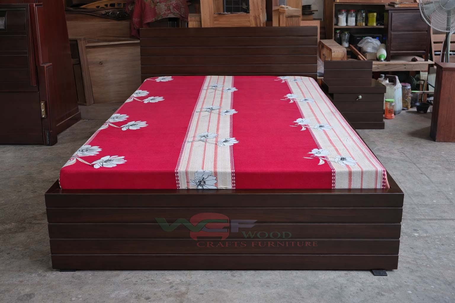 Solid Wooden Full Box Bed | প্রিমিয়াম কাঠের ফুল বক্স খাট | WCF-Code-BD-741_img_0