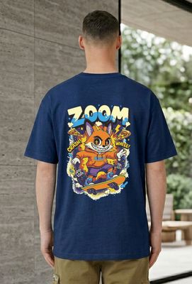 Cool Skateboard Cat Graphic T-Shirt_img_2