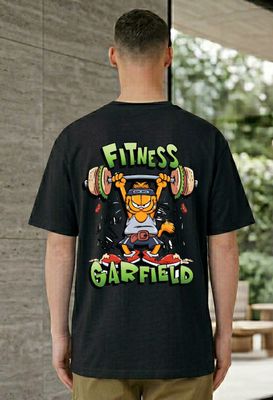 Fitness Garfield Graphic Printed T-Shirt_img_1