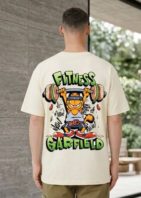 Fitness Garfield Graphic Printed T-Shirt_img_4