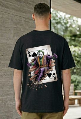 Joker King Card Graphic Printed T-Shirt_img_4
