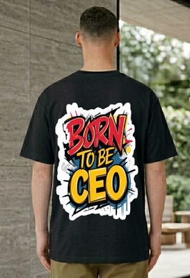Born To Be CEO Graphic Back Print T-Shirt_img_0