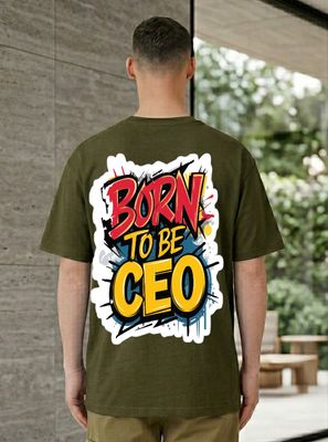 Born To Be CEO Graphic Back Print T-Shirt_img_1