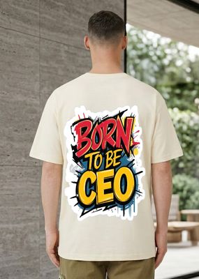 Born To Be CEO Graphic Back Print T-Shirt_img_3