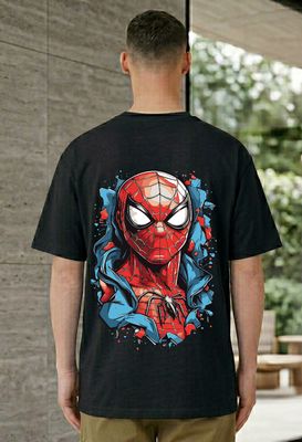 Spider Hero Graphic Back Print T-Shirt_img_1
