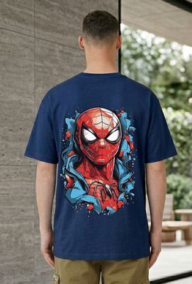 Spider Hero Graphic Back Print T-Shirt_img_3