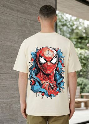 Spider Hero Graphic Back Print T-Shirt_img_4
