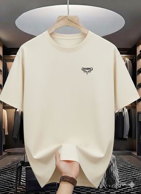 Solid Colour Drop Shoulder T-Shirt_img_3