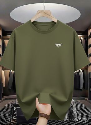 Solid Colour Drop Shoulder T-Shirt_img_4