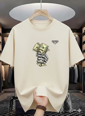 Skeleton Cash Grip Graphic T-Shirt_img_0