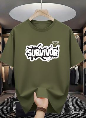 Survivor Statement Oversized Drop Shoulder T-Shirt_img_0
