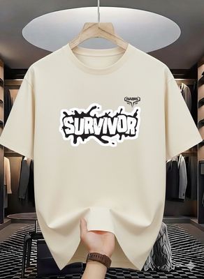 Survivor Statement Oversized Drop Shoulder T-Shirt_img_1