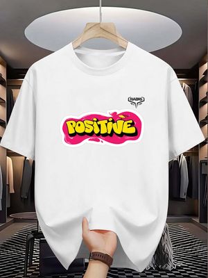 Positive Splash Print Oversized T-Shirt_img_1