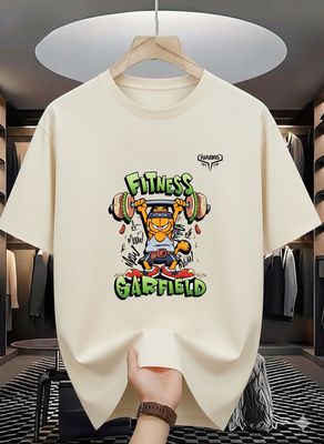Garfield Gym Workout Cartoon T-Shirt_img_1