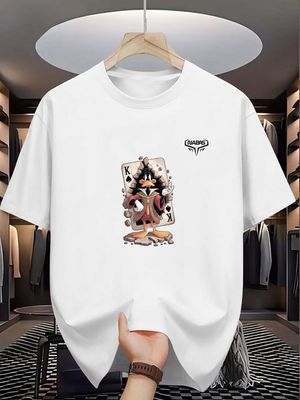 Daffy Duck King Card Graphic T-Shirt_img_0