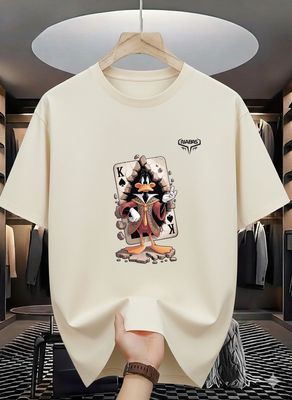 Daffy Duck King Card Graphic T-Shirt_img_1