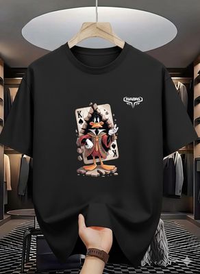 Daffy Duck King Card Graphic T-Shirt_img_3