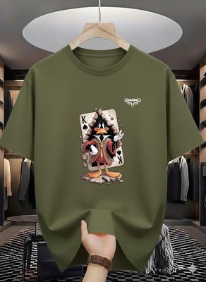Daffy Duck King Card Graphic T-Shirt_img_4