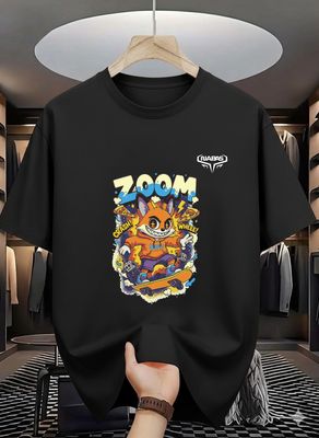 Zoom Skateboarding Cartoon Graphic T-Shirt_img_3