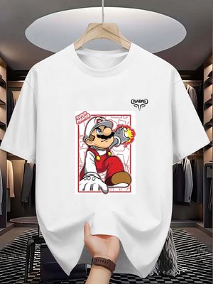 Super Mario Fire Power Graphic T-Shirt_img_0