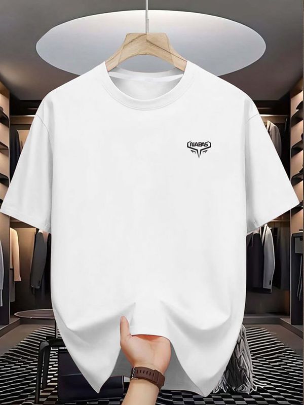 Solid Colour Drop Shoulder T-Shirt