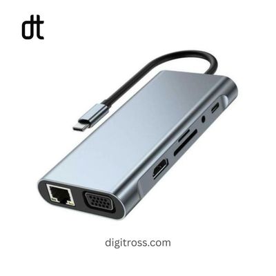 8 in 1 Type C Hub with 1x HDMI, 2x USB A, 2x USB C, RJ45 Ethernet, SD TF Card Reader for Mac Mini, Windows PC, Macbook, Laptop, Android_img_3