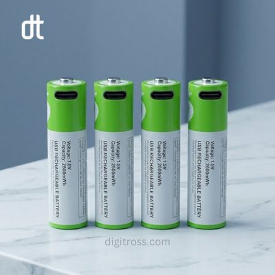 SmarToools RB40 Type-C Rechargeable Battery AA/AAA 4 Pcs Set (1.5V, 2600mWh)_img_2