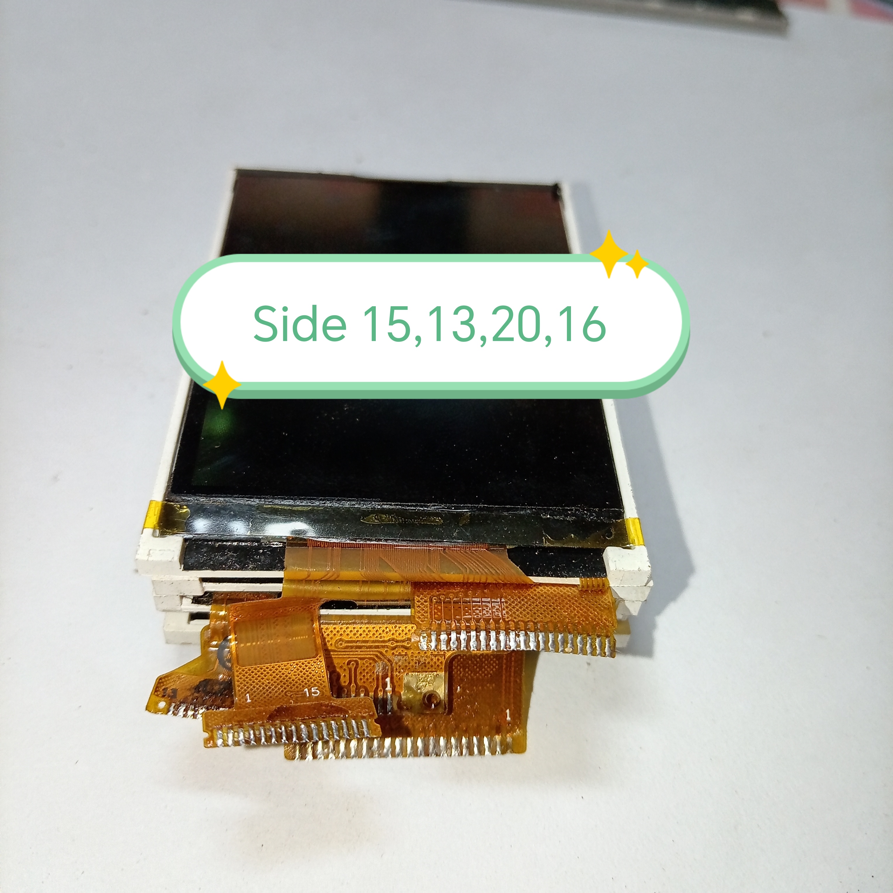 Display 2.4 Side 20,13,16,15pin