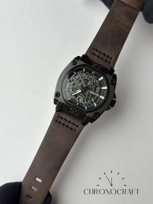 Tubular Square Skeleton Dark Brown AA_img_0