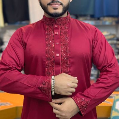 Cot Sequence Embroidery Panjabi_img_0