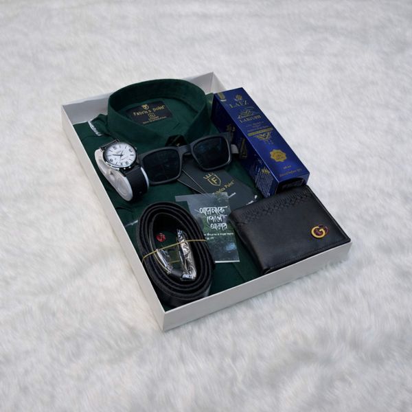 Green Shirt Gift Combo For Men