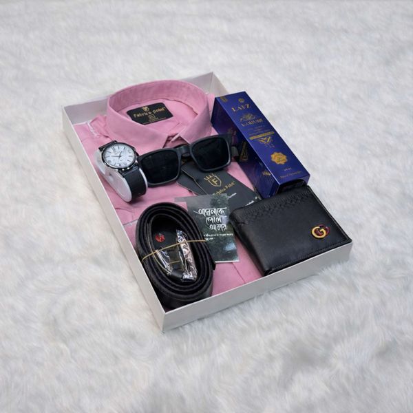 Pink Shirt Gift Combo For Men