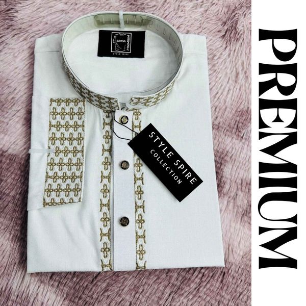 Premium Slim Fit Semi-Formal Panjabi