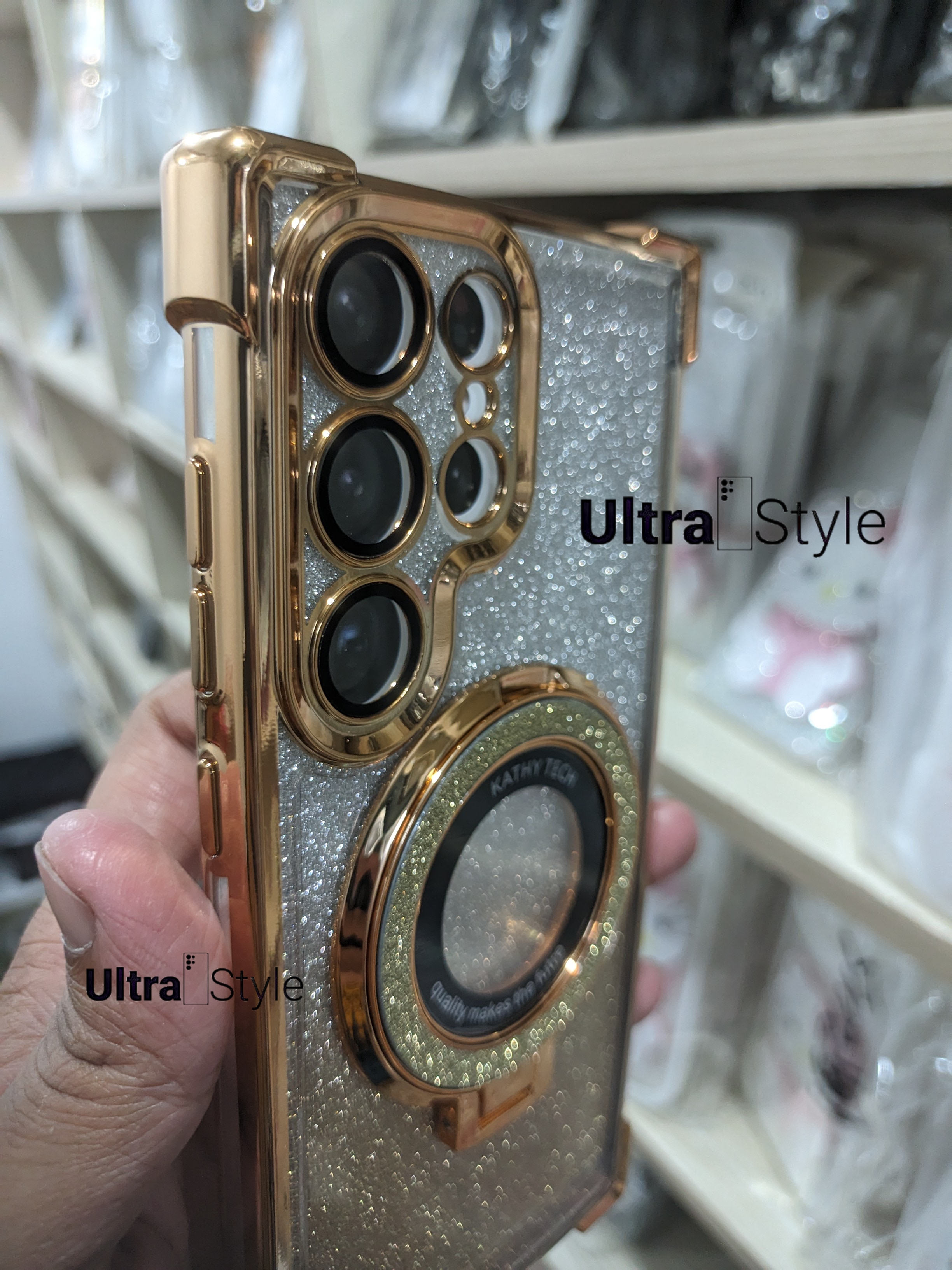 Glittery Ladies Coinel Stand Case For Samsung Ultra Series_img_0