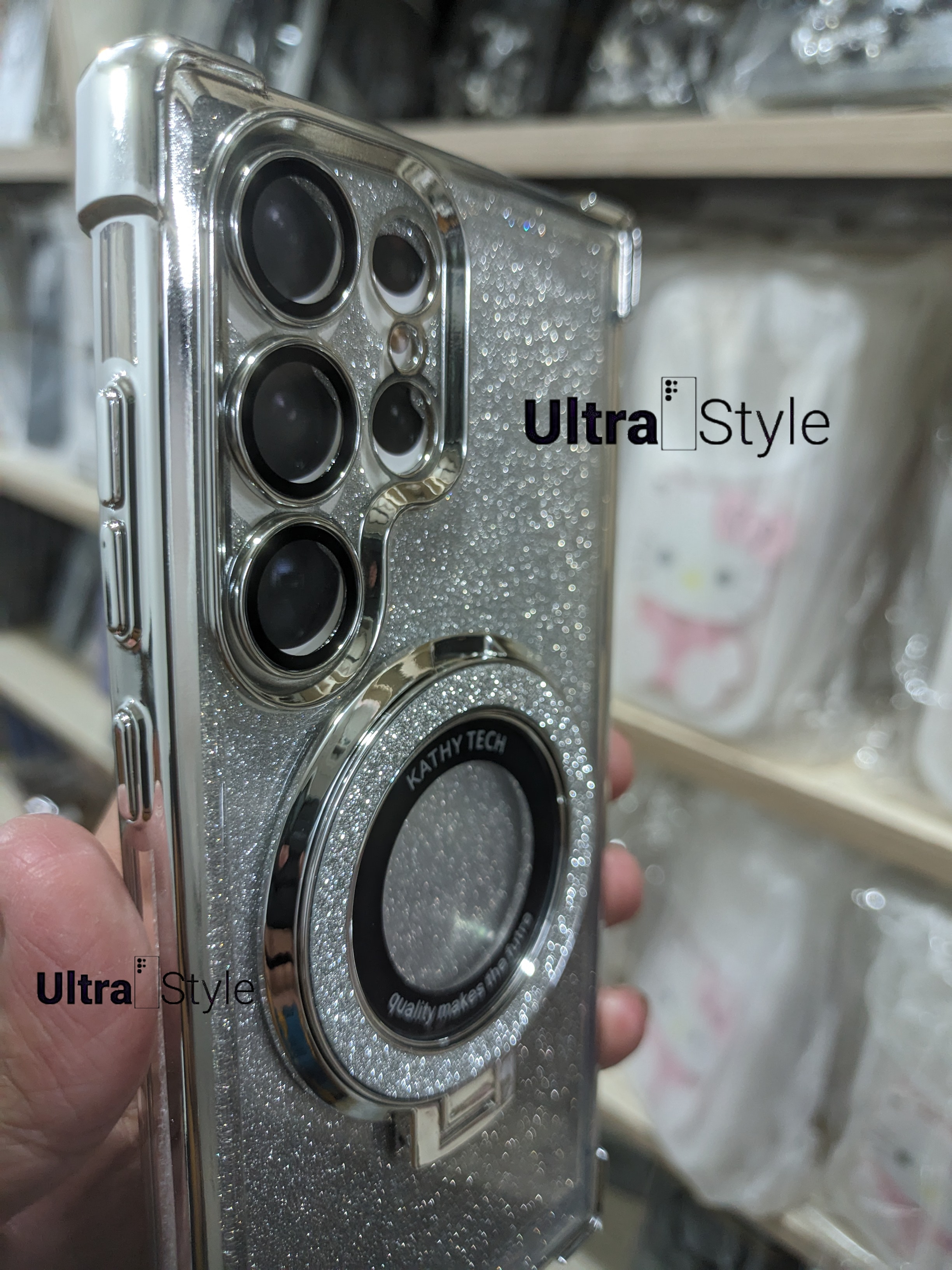 Glittery Ladies Coinel Stand Case For Samsung Ultra Series_img_2