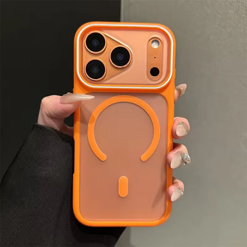 Triangular Camera Edge Matte MagSafe Anti-Shock cases_img_5