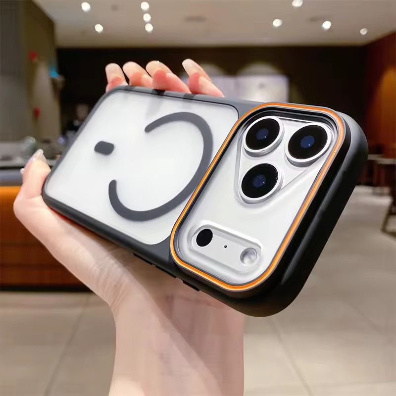 Triangular Camera Edge Matte MagSafe Anti-Shock cases_img_0