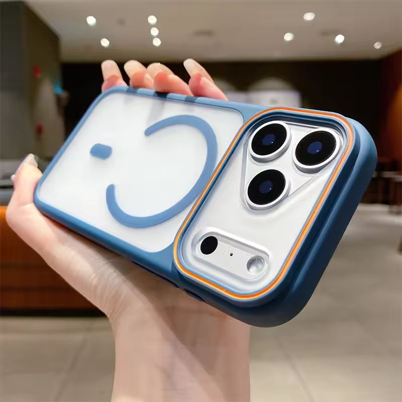 Triangular Camera Edge Matte MagSafe Anti-Shock cases_img_1