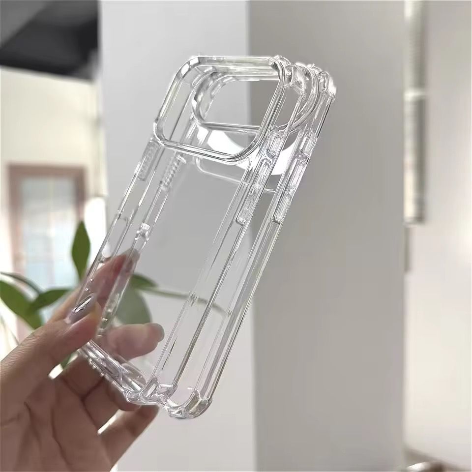 New Four-Corner Anti-drop Soft Clear Case for iPhone 17 Pro/Max Shockproof transparent Case_img_1
