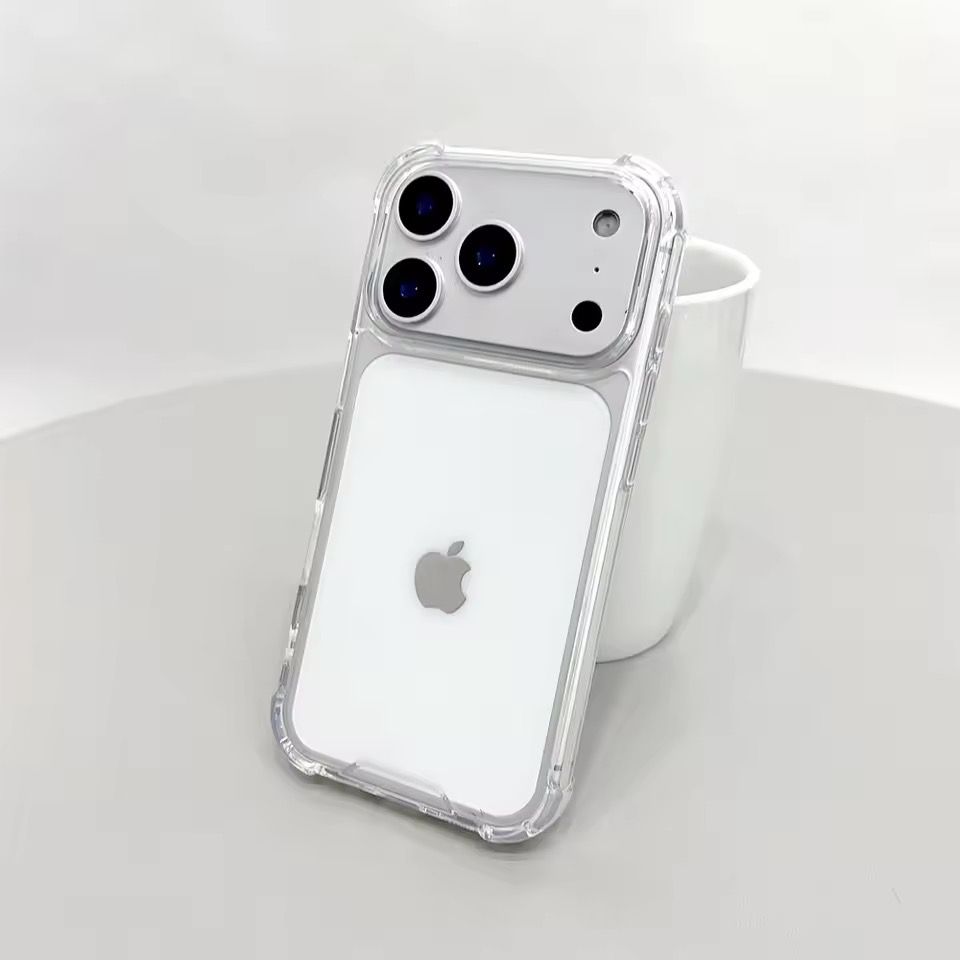 New Four-Corner Anti-drop Soft Clear Case for iPhone 17 Pro/Max Shockproof transparent Case_img_2