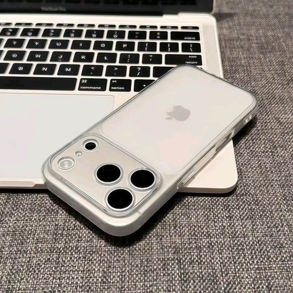 Soft Matte Transparent Camera Cutout Glossy Bumper Case_img_6