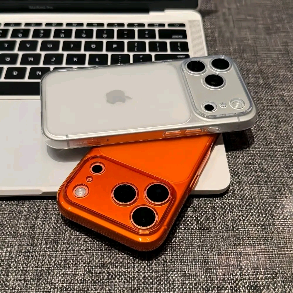 Soft Matte Transparent Camera Cutout Glossy Bumper Case_img_5