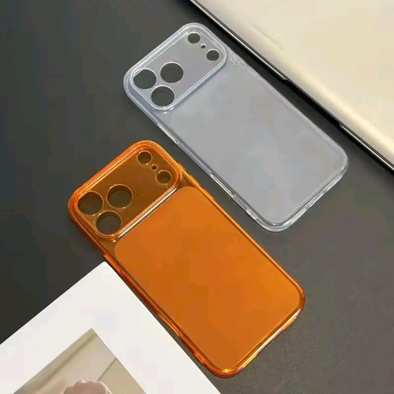 Soft Matte Transparent Camera Cutout Glossy Bumper Case_img_10