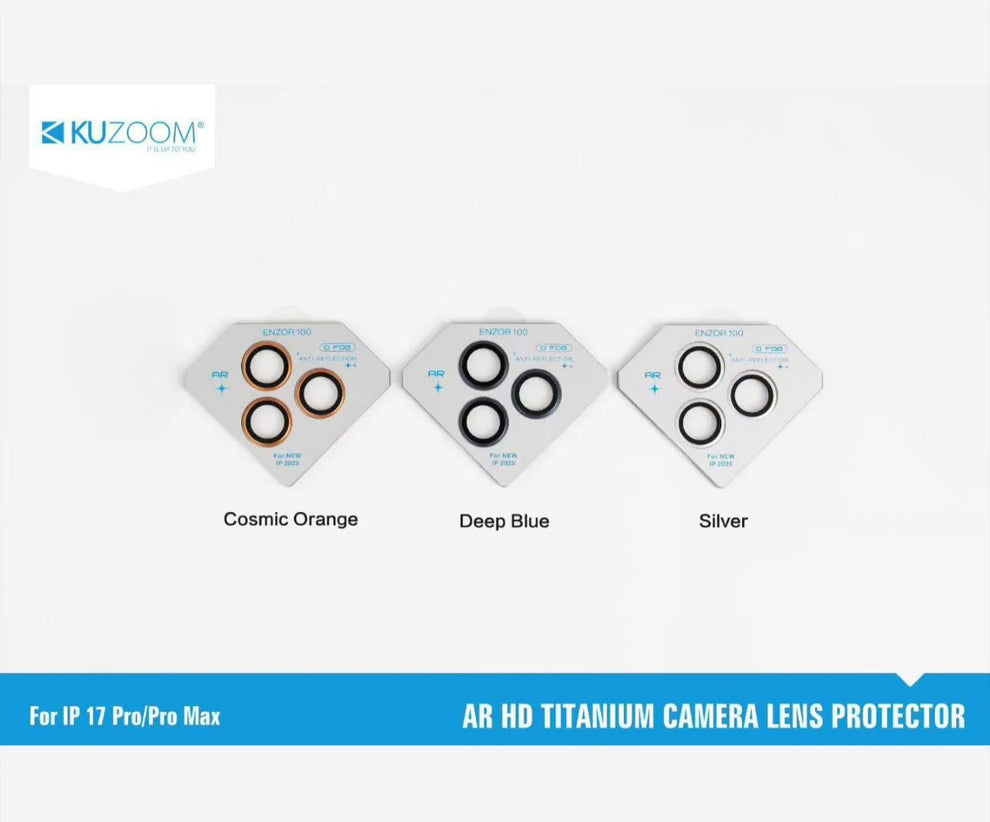 Kuzoom Camera Lens Protector For iPhone 17 Pro Max & 17 Pro