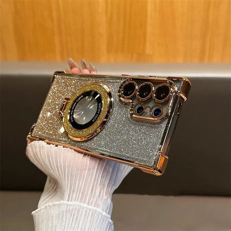 Glittery Ladies Coinel Stand Case For Samsung Ultra Series_img_4