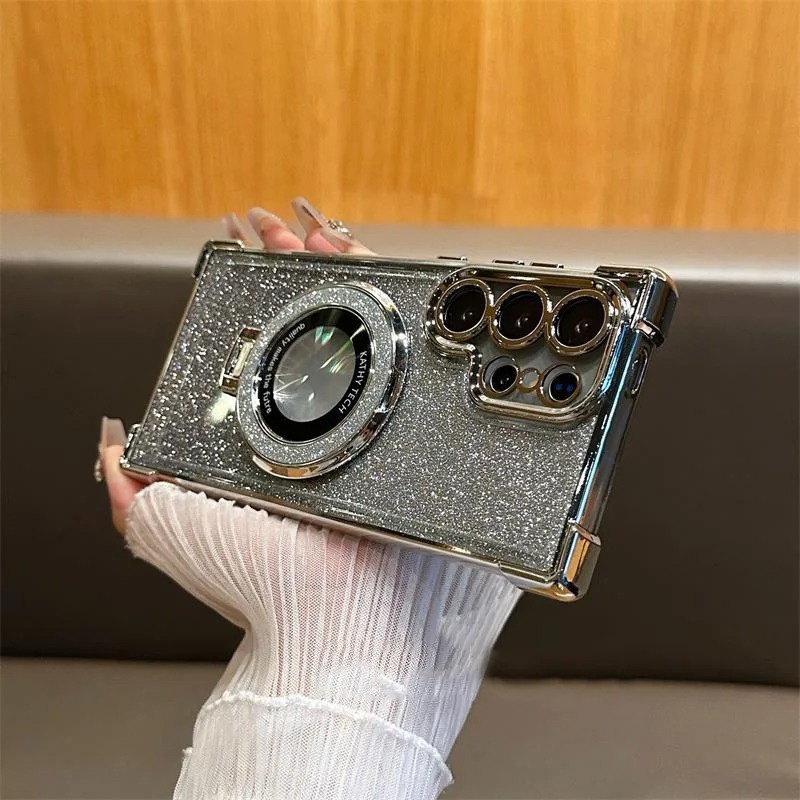 Glittery Ladies Coinel Stand Case For Samsung Ultra Series_img_5